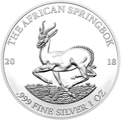 1000 Francs African Springbok Gazelle Gabon Silver Coin Mix Years (1)