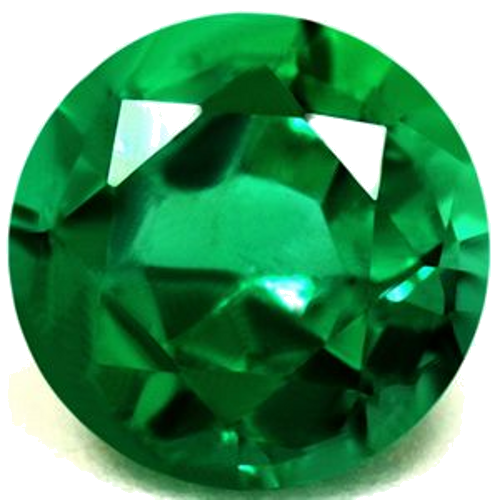 0.68 carat GREEN Round Smaragdas (1)
