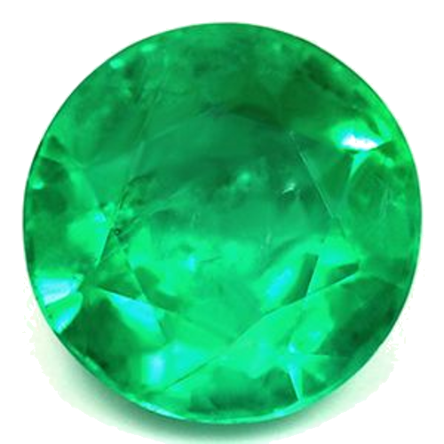 0.67 carat GREEN Round Smaragdas (1)