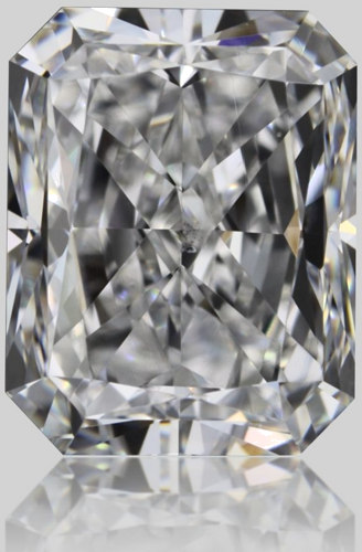 1.02 carat F-SI1 Natūralus Radiant Deimantas (1)
