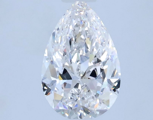 0.73 carat F-IF Natūralus Pear Deimantas (1)