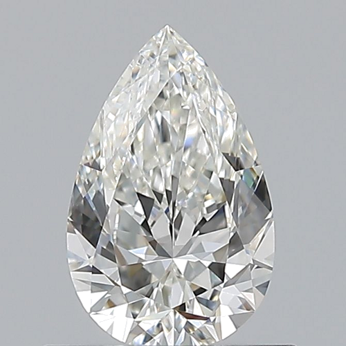 0.6 carat H-VVS1 Natūralus Pear Deimantas (1)