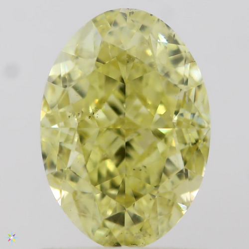 1.31 carat Fancy Intense  Yellow-SI1 Natūralus Oval Deimantas (1)