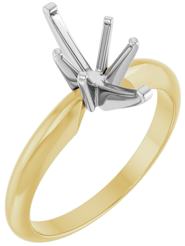 Sužadėtuvių Žiedas „Heavy Solitaire“ 585 Baltojo Ir Geltonojo Aukso Marquise 11.5mm x 5.5mm (1)