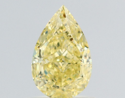 1.05 carat Fancy Yellow-VS2 Natūralus Pear Deimantas (1)