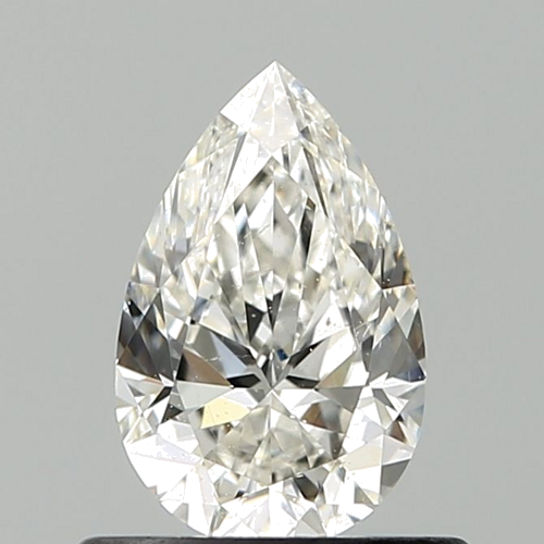 0.6 carat H-SI2 Natūralus Pear Deimantas (1)