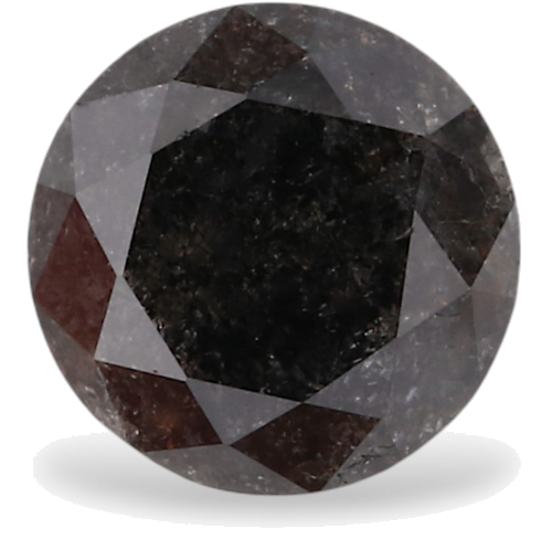 0.68 carat Fancy Black-VVS2 Excellent cut Natūralus Round Deimantas (1)