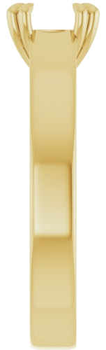 Sužadėtuvių Žiedas „Solitaire“ 417 Geltonojo Aukso Round 6.5mm (4)