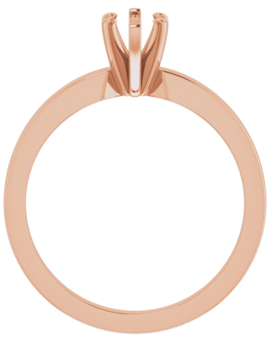 Sužadėtuvių Žiedas „Solitaire“ 585 Rožinis Aukso Marquise 8mm x 4mm (2)