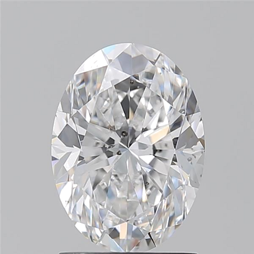 1.71 carat D-SI2 Natūralus Oval Deimantas (1)