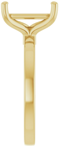 Sužadėtuvių Žiedas „Solitaire“ 14k yellow gold Emerald 10mm x 7mm (4)