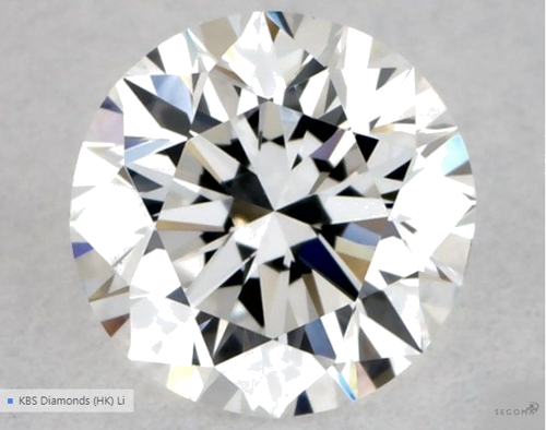 0.5 carat E-VS2 Excellent cut Natūralus Round Deimantas (1)