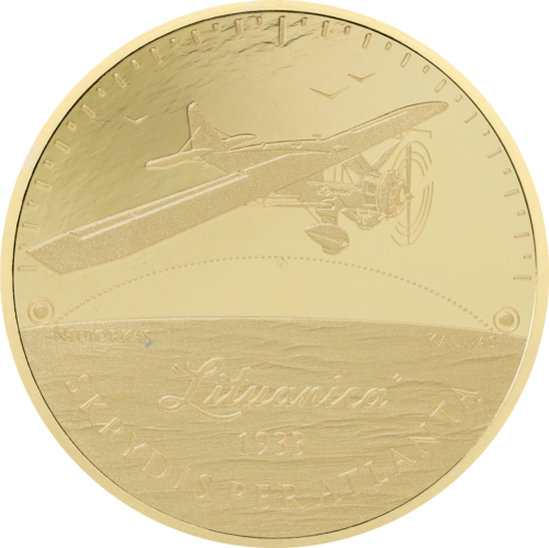2023 Lidojums pāri Atlantijai 10 dolāru zelta monēta (1)