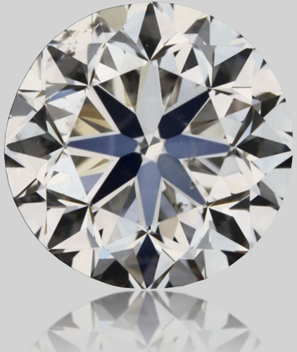 0.41 carat F-SI2 GD cut Natūralus Round Deimantas (1)