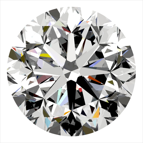 0.4 carat H-VS1 GD cut Natūralus Round Deimantas (1)