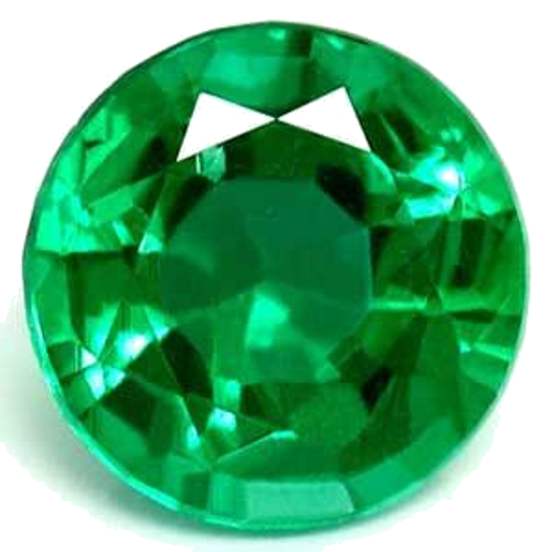 0.44 carat GREEN Round Smaragdas (1)