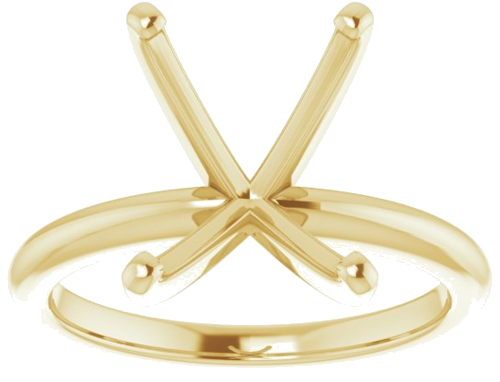 Sužadėtuvių Žiedas „Solitaire“ 585 Geltonojo Aukso Emerald 11mm x 9mm (3)