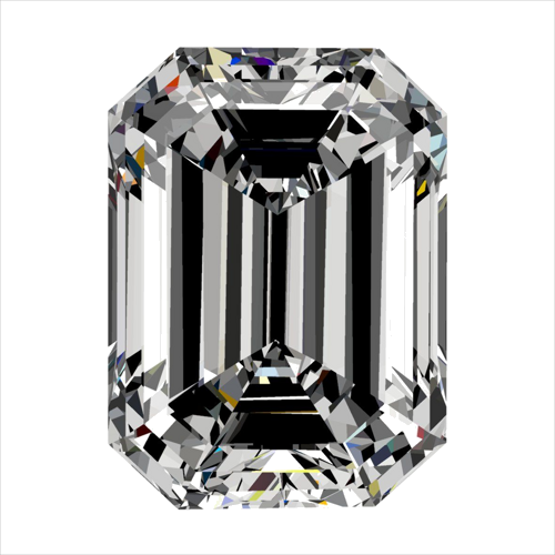 0.3 carat D-VS1 Natūralus Emerald Deimantas (1)
