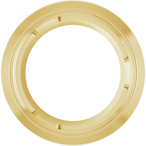 14K Yellow 6.5 mm Round Slide Pendant Mounting (1)