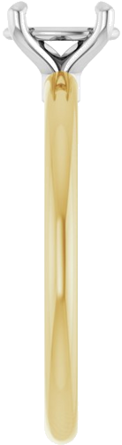 Sužadėtuvių Žiedas 585 Baltojo Ir Geltonojo Aukso Oval 7mm x 5mm (4)