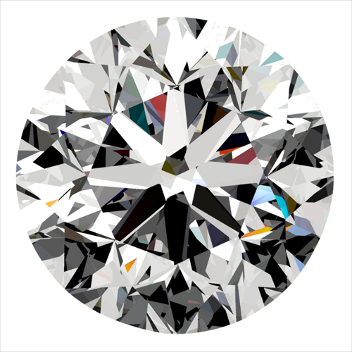 0.4 carat H-SI1 GD cut Natūralus Round Deimantas (1)