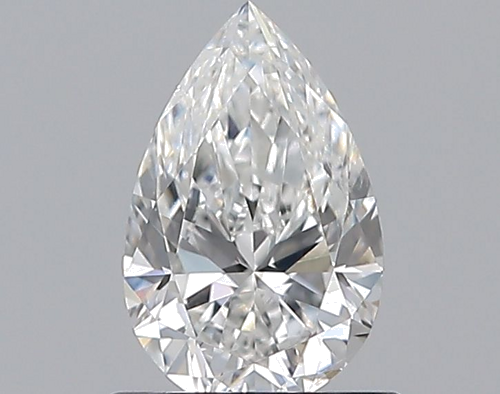 0.7 carat F-SI1 Natūralus Pear Deimantas (1)