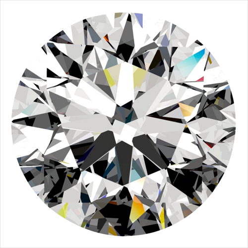 0.3 carat F-VVS2 Very Good cut Natūralus Round Deimantas (1)