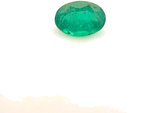 0.58 carat GREEN Oval Smaragdas (1)