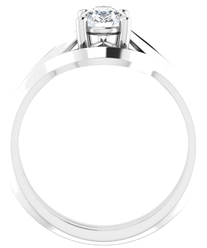 Sterling Silver 8x5 mm Pear Solitaire Engagement Ring Mounting (7)