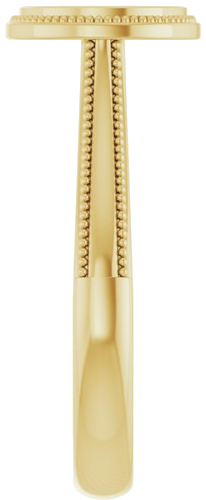 Sužadėtuvių Žiedas „Solitaire“ 585 Geltonojo Aukso Round 7mm (4)