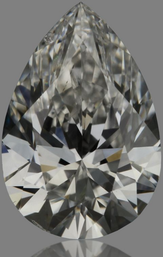 0.7 carat D-SI1 Natūralus Pear Deimantas (1)
