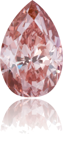 0.7 carat Fancy Brownish Orangey Pink-VS1 Natūralus Pear Deimantas (1)