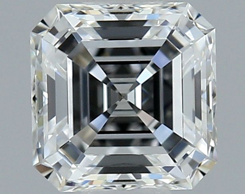 0.48 carat F-VS1 Natūralus Asscher Deimantas (1)