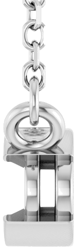 Pakabukas „Half-Bezel Solitaire“ 14k white gold Oval 6mm x 4mm (3)