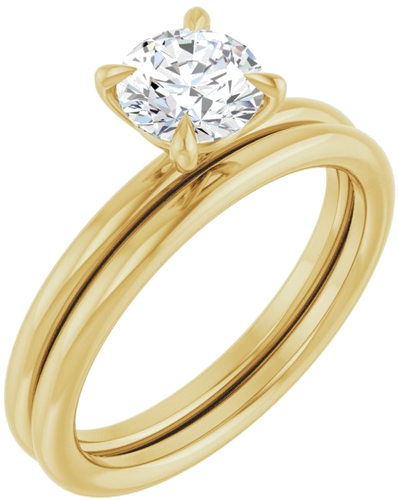 Sužadėtuvių Žiedas „Claw-Prong Solitaire“ 14k yellow gold Round 6mm (6)