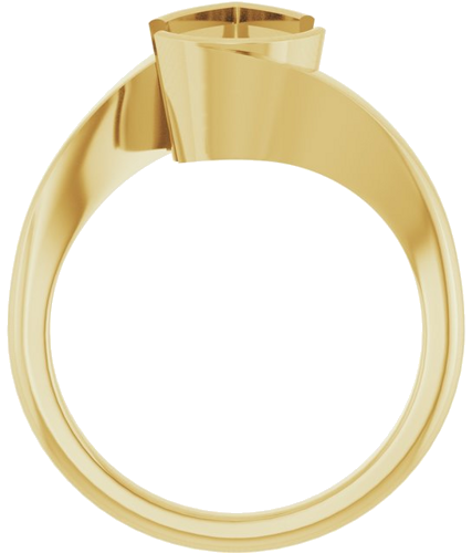 Sužadėtuvių Žiedas „Half-Bezel Solitaire“ 14k yellow gold Pear 11.5mm x 7mm (2)