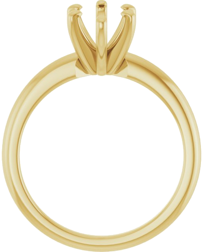 14K Yellow  12x6 mm Marquise Solitaire Engagement Ring Mounting (2)