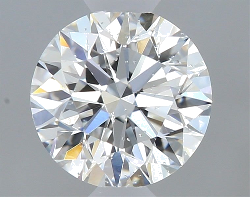 0.5 carat F-SI2 Excellent cut Natūralus Round Deimantas (1)
