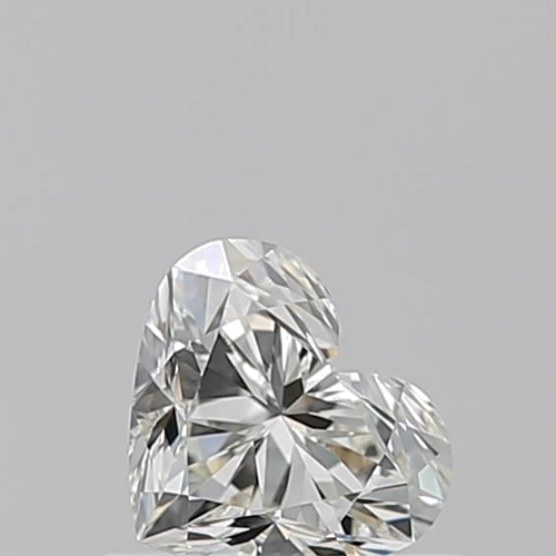 0.52 carat J-VVS1 Natūralus Heart Deimantas (1)