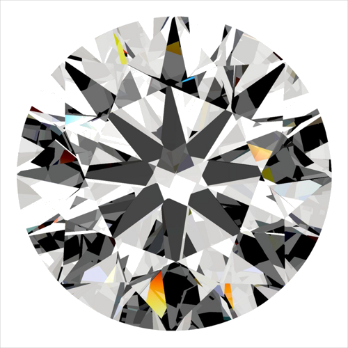 0.4 carat F-VS2 Excellent cut Natūralus Round Deimantas (1)