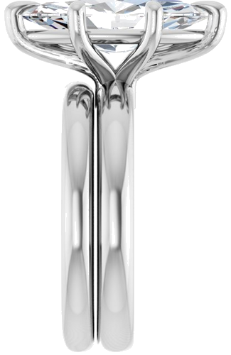 Sužadėtuvių Žiedas „Claw-Prong“ 14k white gold Marquise 15mm x 7mm (9)