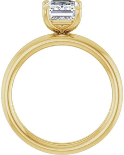 Sužadėtuvių Žiedas „Claw-Prong Solitaire“ 14k yellow gold Emerald 8mm x 6mm (7)