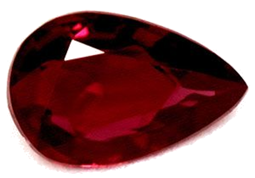 0.38 carat RED Pear Rubinas (1)