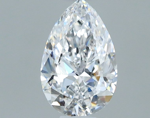 0.5 carat D-VS2 Natūralus Pear Deimantas (1)
