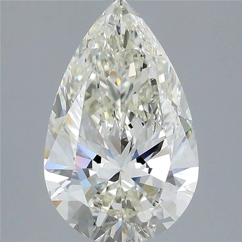 3.01 carat K-SI2 Natūralus Pear Deimantas (1)