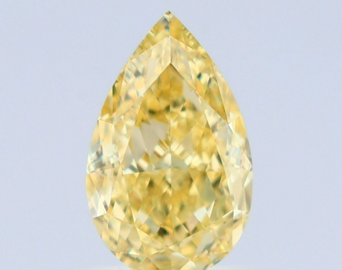 0.68 carat Fancy Intense Yellow-VS1 Natūralus Pear Deimantas (1)