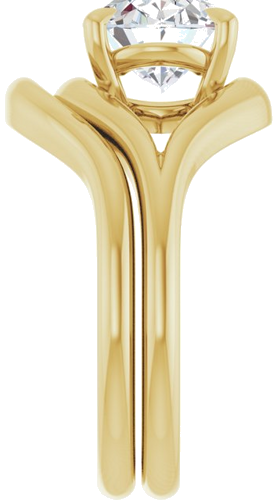Sužadėtuvių Žiedas „Claw-Prong Solitaire“ 14k yellow gold Oval 10mm x 8mm (9)