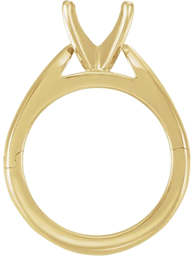 Sužadėtuvių Žiedas „CLIQ® Hinged Adjustable Solitaire“ 14k yellow gold Round 7.5mm (3)
