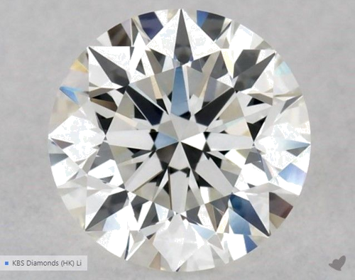 0.5 carat G-VVS2 Excellent cut Natūralus Round Deimantas (1)