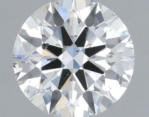 0.39 carat F-SI1 Excellent cut Natūralus Round Deimantas (1)